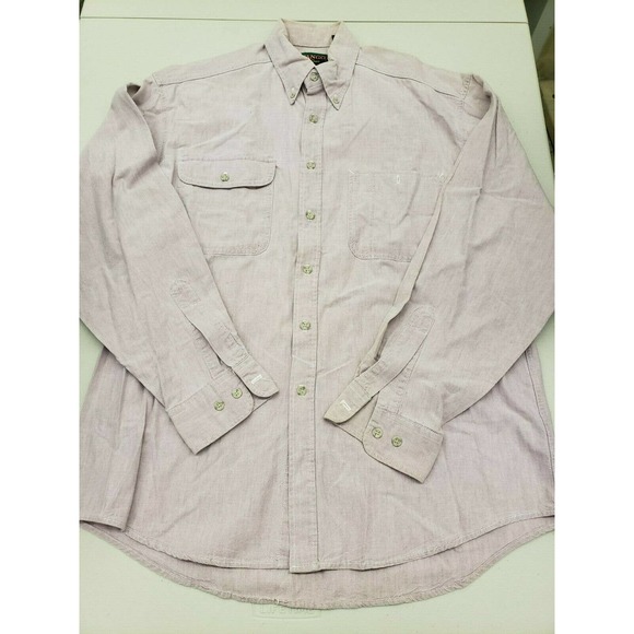 Tango By Max Raab Mens Purple Button Up Shirt Size 15.5-34/35 100% Cotton USA - Picture 1 of 7